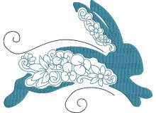 Stickdatei - Blumiger Osterhase 5